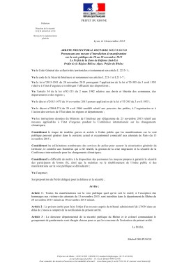 arrêté préfectoral