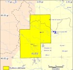 Carte PERH Plaine d'Ales