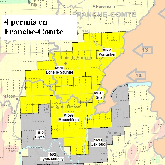 La franche comté gaz de schiste les permis de recherche hydrocarbures liquides ou gazeux