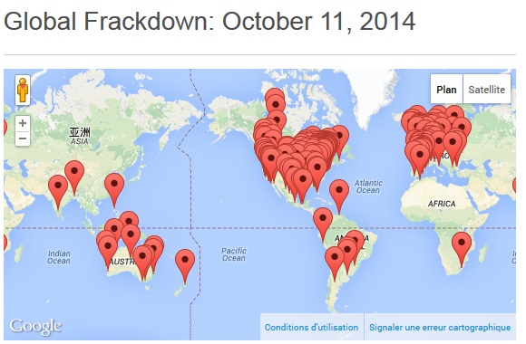 globalfrackdown 11 octobre 2014 global map