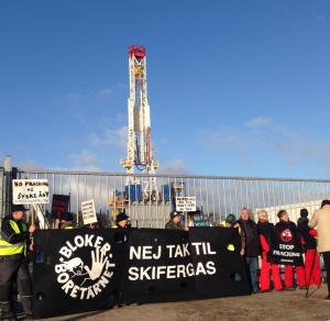 Occupation tour de forage TOTAL Gaz de schiste Skifergas DANEMARK Greenpeace 4