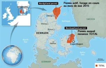 Danemark permis gaz de schiste auquel renonce TOTAL