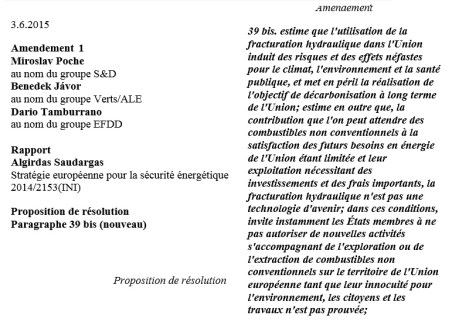 eu amend stop fracking